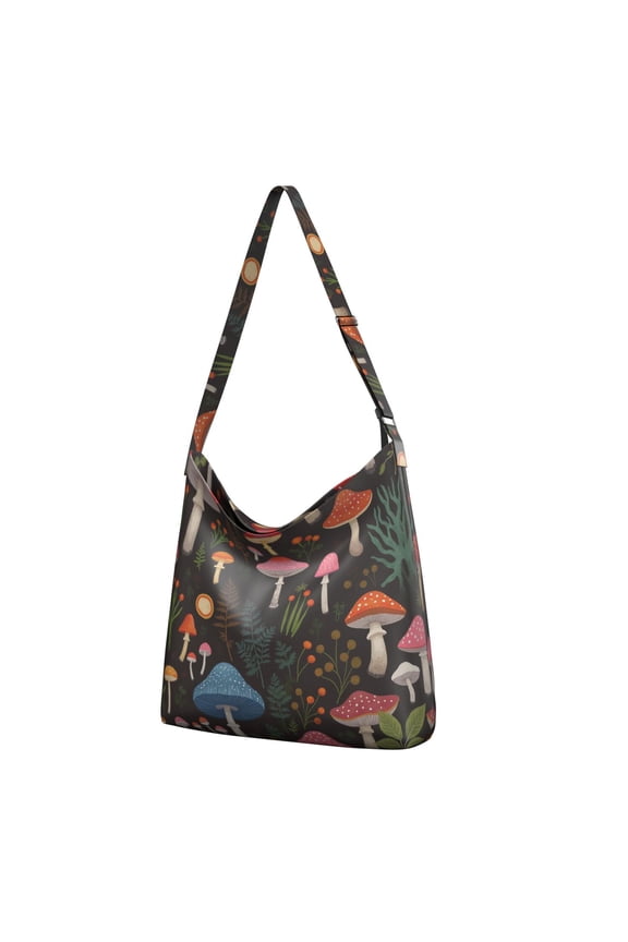 Mushroom Handbag Casual Tote Canvas Bag Handbag for Women Men