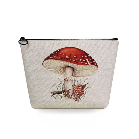 Mushroom Harajuku Travel Toiletry Bag Casual Portable Women's Cosmetic Bags High Quality Organizer Pencil Case Gift Storage Bag