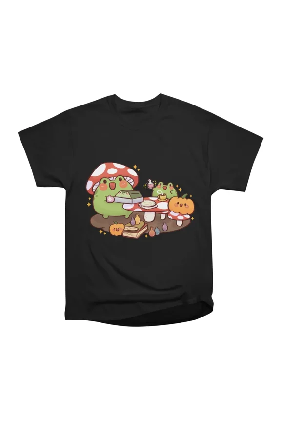 Mushroom Hat Frog T-Shirt Tee Gift For Him Merch For Her Apparel For Friend