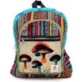 thumbnail image 1 of Mushroom Hemp Backpack Bag - Eco Friendly Unique Unisex Rustic Durable, 1 of 5
