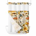 thumbnail image 1 of Mushroom No Hook Shower Curtain Waterproof, Bathroom Curtains with Snap in Liners and See Through Top Window, Sunflowers Spring Floral Summer Botanical Hotel Style Bathtub Curtains Shower 72"Wx84"L, 1 of 8