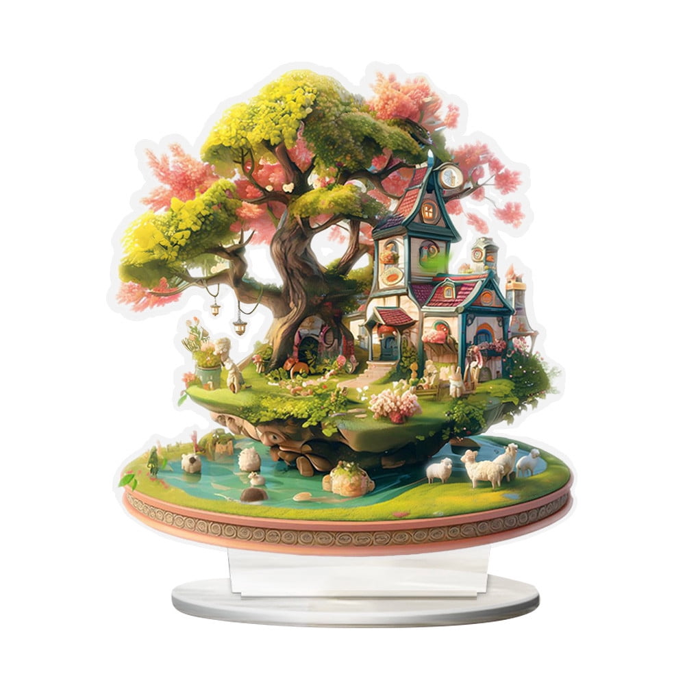 Mushroom House Garden Statue Outdoor, Solar Light Mushroom House Garden Figurines Lawn Balcony Yard Decoration Outdoor Garden Decoration Easter Gifts