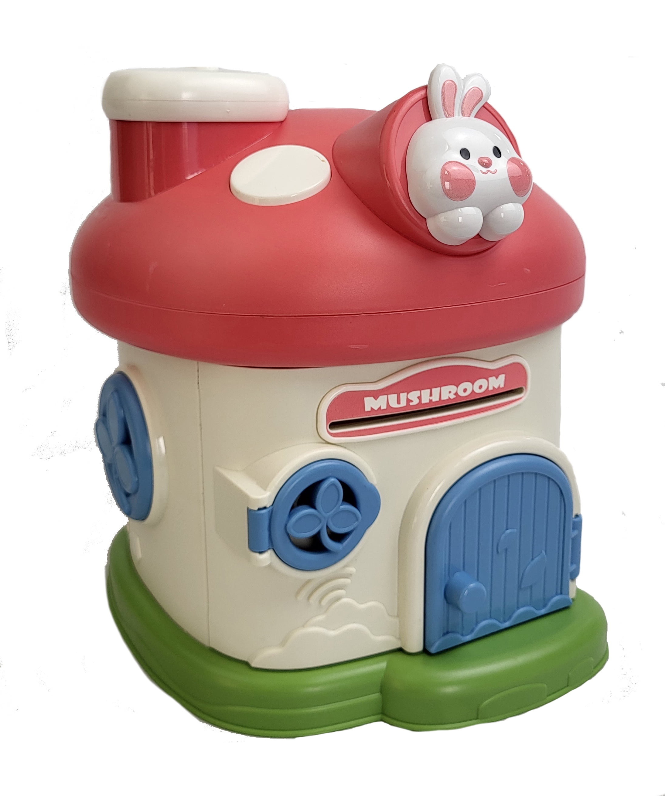 Mushroom House Piggy Bank with Lock and 2 Keys – Cute Coin Bank for Kids, Decorative Savings Money Box