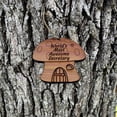 thumbnail image 1 of Mushroom House Worlds Most Awesome Secretary - Cedar Ornament, 1 of 4