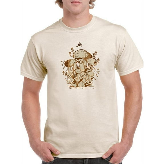 Mushroom Houses. T-Shirt Men -Image by Shutterstock, Male 4X-Large