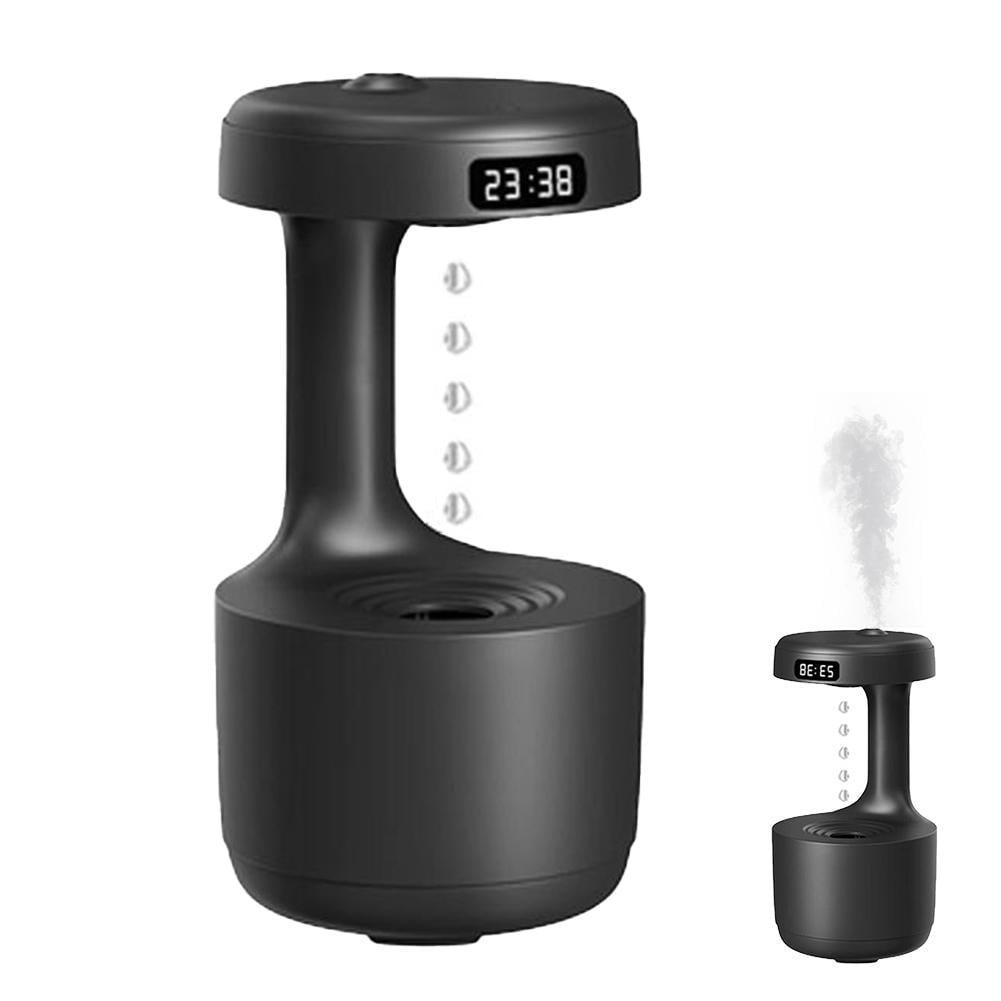 Mushroom Humidifier,2026 New 800ml Reverse Rain Humidifier Suspended N Drop Water Clock,7Colors & LED with