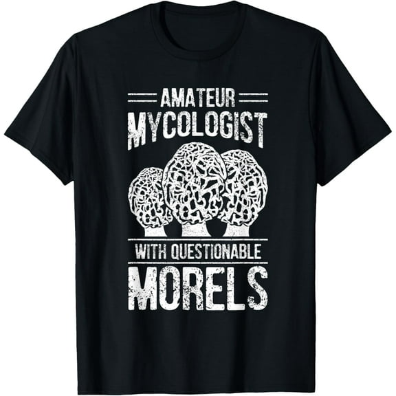 Mushroom Hunters T-ShirtMen and women, Black T-shirt, size: Extra large