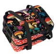 thumbnail image 1 of Mushroom Insulated Double Layered Lunch Bag with Two Compartments, Large Capacity, Hand Carry, 7.1x11.4x16.1 Inches, 1 of 6