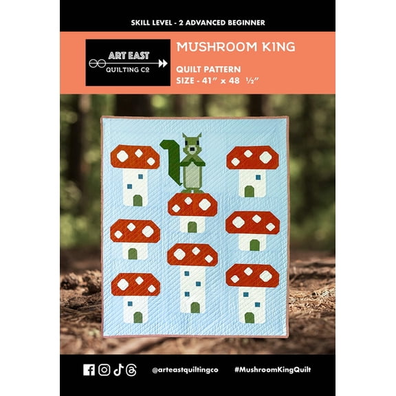 Mushroom King Quilt Pattern