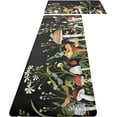 thumbnail image 1 of Mushroom Kitchen Rugs and Mats Green Mushroom Kitchen Decor Anti Fatigue Kitchen Floor Mat Set of 2 Non-Skid Washable Kitchen Runner Rug for Kitchen Sink Laundry (Green, 17.5"x29.5"+17.5"x47"), 1 of 6