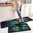 thumbnail image 1 of Mushroom Kitchen Rugs and Mats Non Skid Washable Absorbent Stain Resistant,Durable and Easy to Clean, Kitchen Rug Set of 2 Mushroom Kitchen Decoration 17 x47+17"x30", 1 of 1