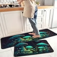 thumbnail image 1 of Mushroom Kitchen Rugs and Mats Non Skid Washable Absorbent Stain Resistant,Durable and Easy to Clean, Kitchen Rug Set of 2 Mushroom Kitchen Decoration 17 x47+17"x30", 1 of 1