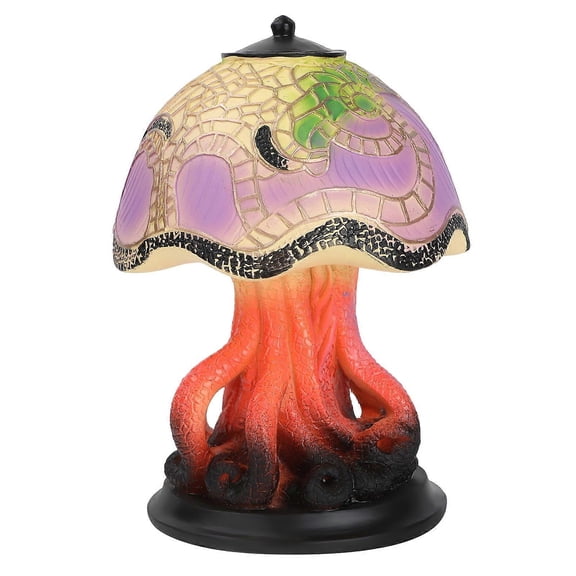 Mushroom Lamp Stained Table Lamps Flower Mushroom Snail Octopus Shape Desk LampsOctopus Desk Lamp