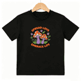thumbnail image 1 of Mushroom Life Girls Graphic Tee, Cute Retro Flower Cottagecore 100% Cotton Kids Short Sleeve T-Shirt, 1 of 5
