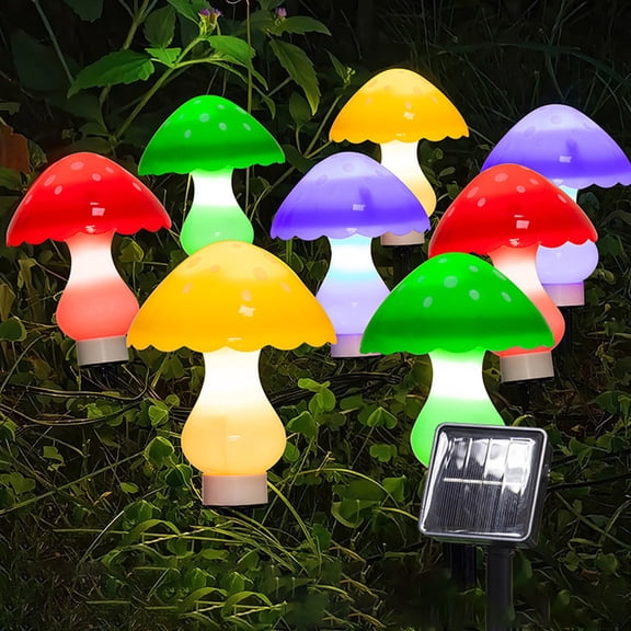 Mushroom Light,12 Led Decorative With Led Solar Patio Decorative Solar Pathway With 8 Solar 12 Waterproof Fence 12 12 Pathway Waterproof 8 Modes Solar With Modes With