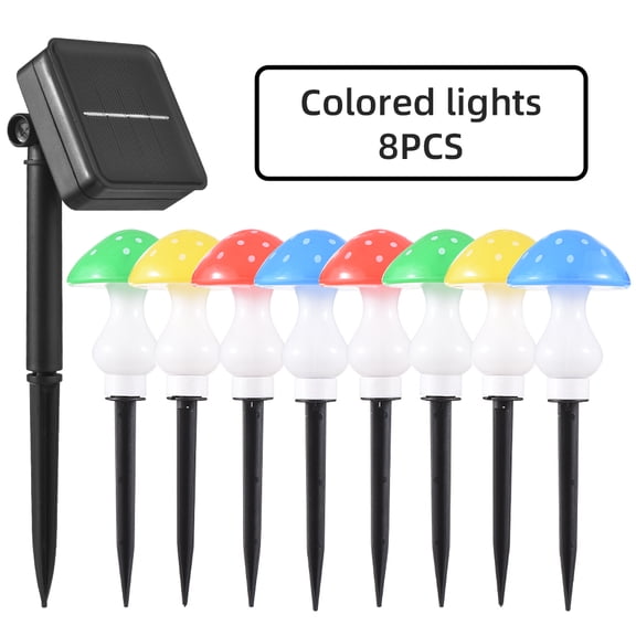 Mushroom Light,Fence Patio 8 Led With 8 Modes Decorative Solar 8 Waterproof Fence Decorative With Patio Decorative 8 Modes Fence 8 Solar Pathway 8 Pathway Led Solar Decorative Patio Modes