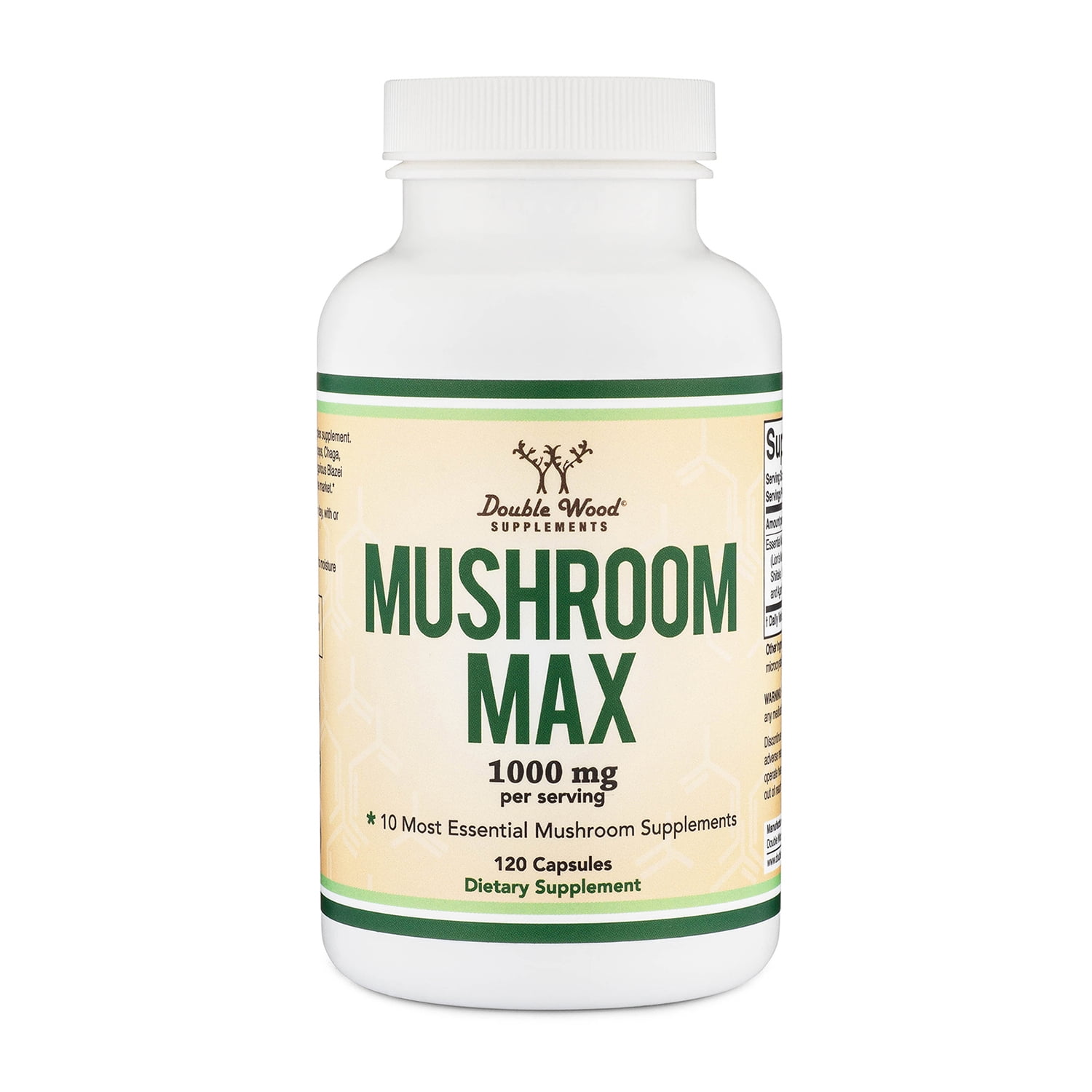 Mushroom Max - 120 x 500 mg capsules - Blend of 10 Different