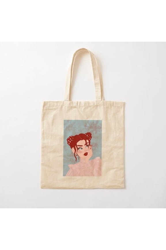 Mushroom Molly Canvas Tote Bags, Reusable Shopping Bag