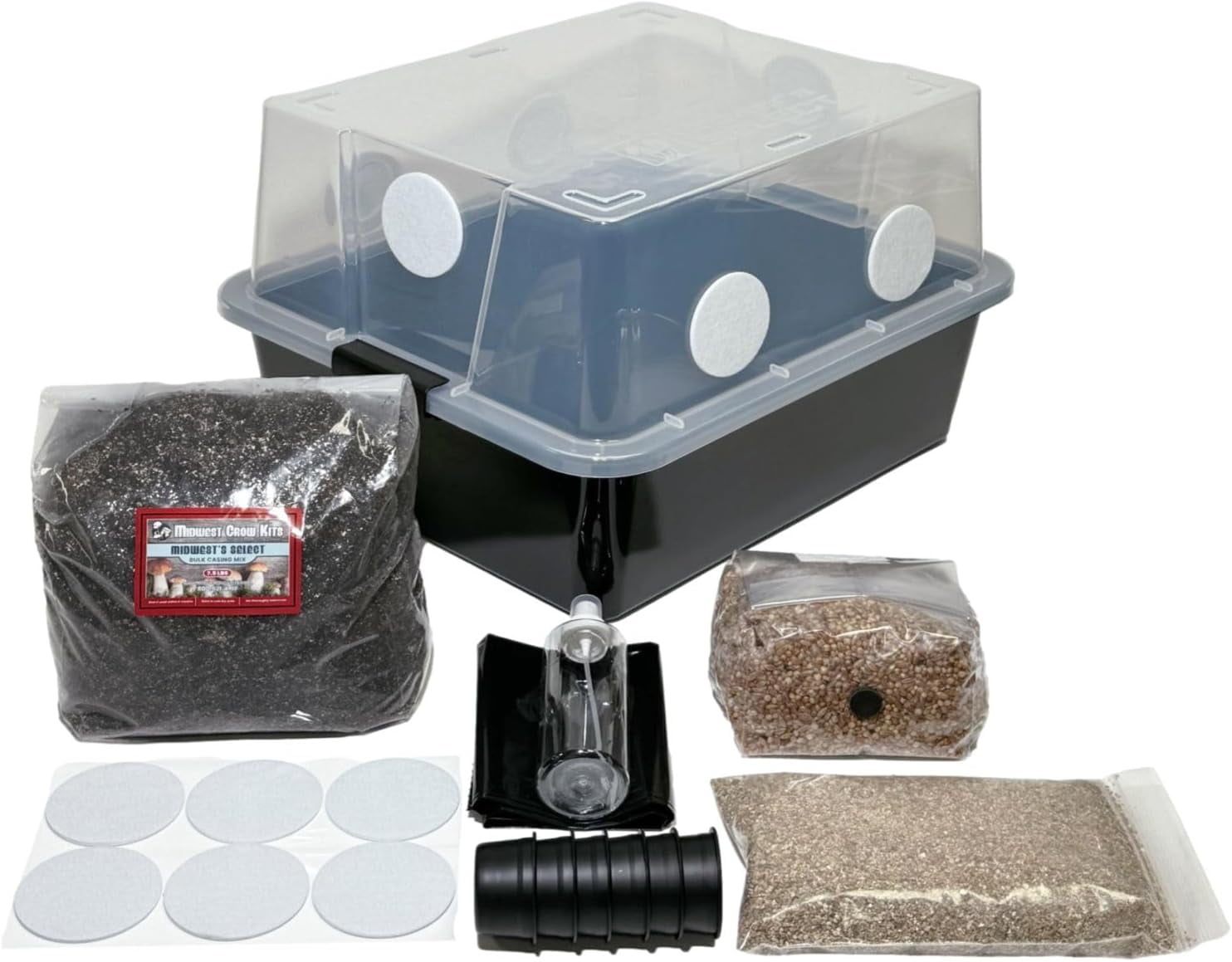 Mushroom Monotub Grow Kit Complete Mushroom Grow Kit for Dung