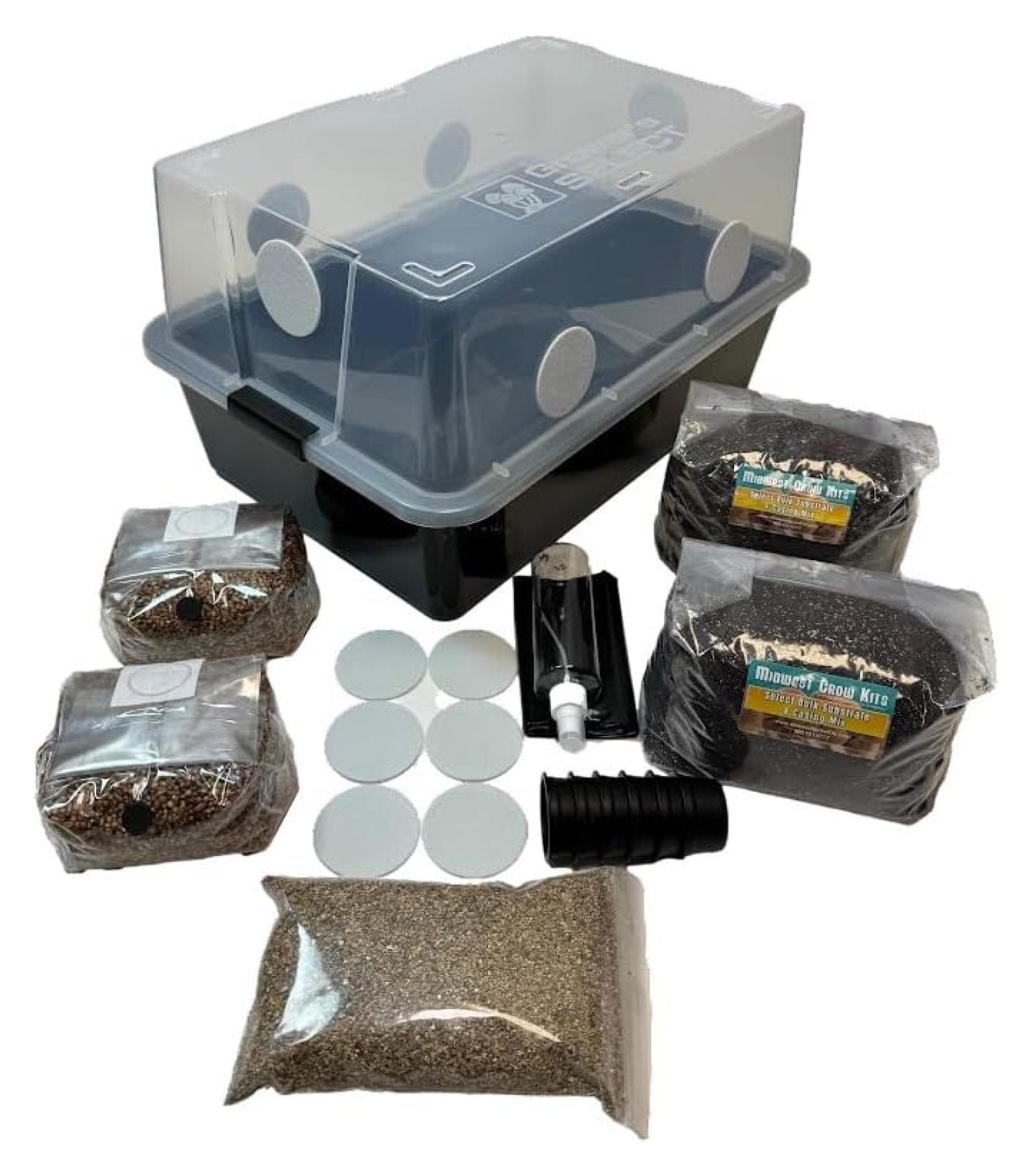 Mushroom Monotub LARGE 66Q Grow Kit Complete Mushroom Grow Kit For