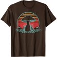 thumbnail image 1 of Mushroom Mycology Fungi Lover Retro Vintage 80s Style Unisex T-Shirt for Men Women Kids Toddler,Dark Chocolate Color,Size 2XL, 1 of 5