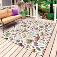 thumbnail image 1 of Mushroom Outdoor Rug for Patio/Deck/Porch, Non-Slip Large Area Rug 4 x 6 Ft, Fall Country Leaf Plant Flower Fruit Indoor Outdoor Rugs Washable Area Rugs, Reversible Camping Rug Carpet Runner, 1 of 8