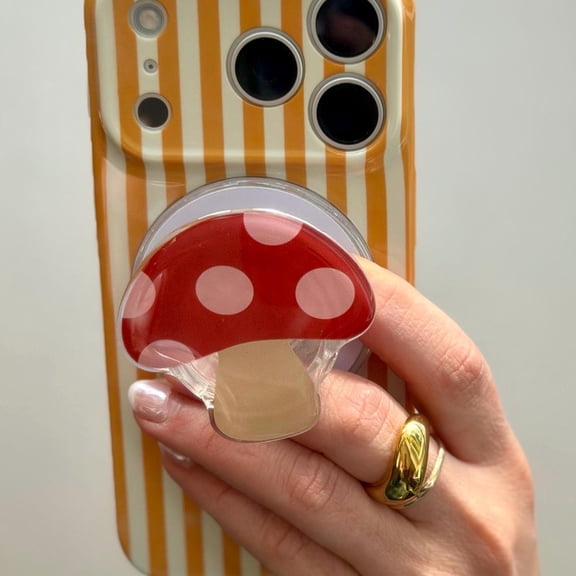 Mushroom Phone Grip: Magnetic Phone and Holder