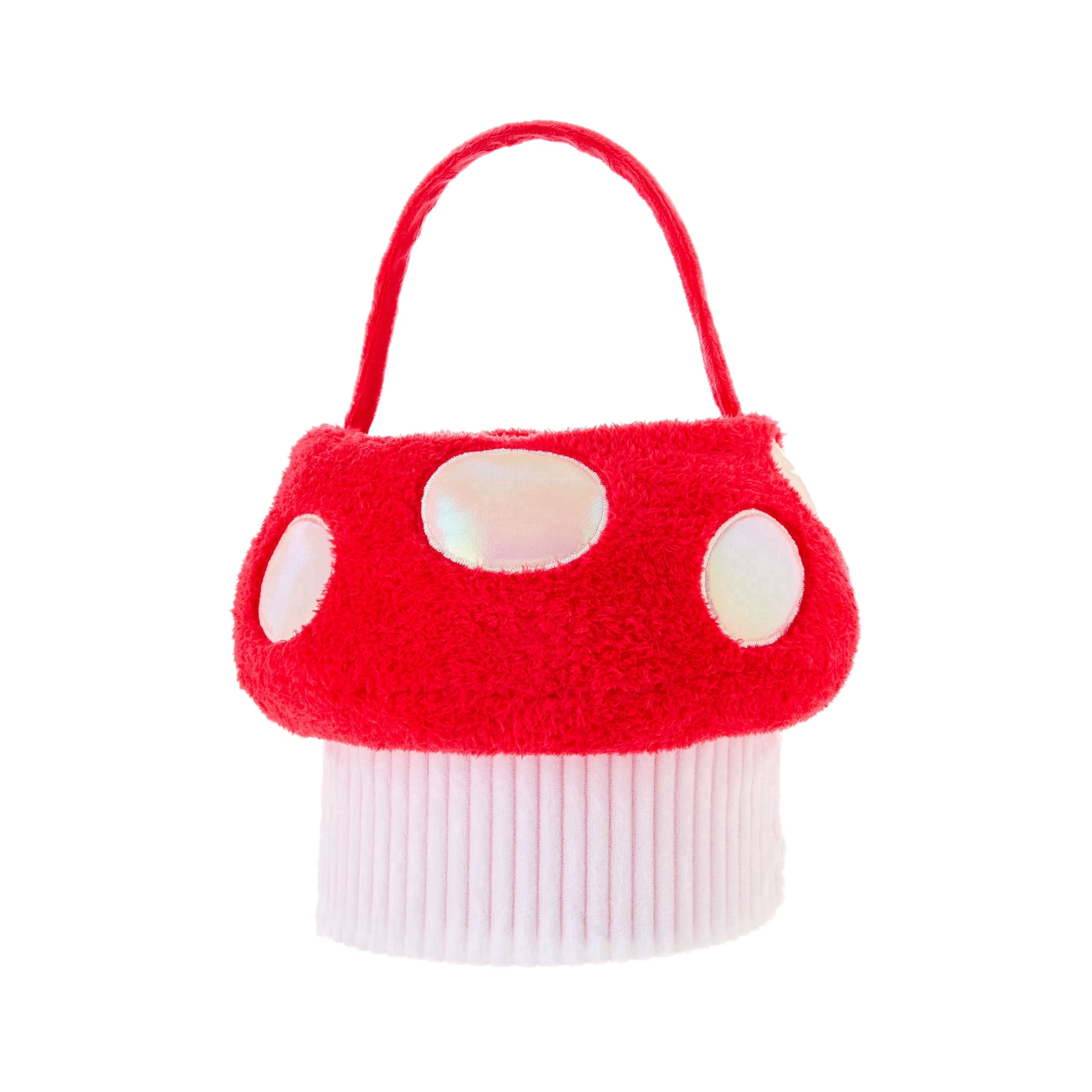 Mushroom Plush Easter Egg Hunt Basket for Girls and Boys