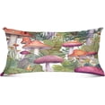 thumbnail image 1 of Mushroom Plush Pillowcase, Luxury Soft King Pillow Case for Hair and Skin, Standard Size Pillow Covers with Zipper Closure, 21x54in #268 Home Decor Gifts, 1 of 7