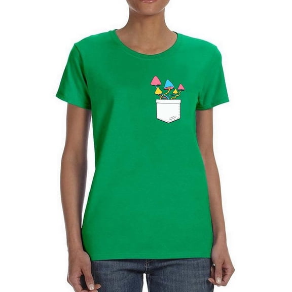 Mushroom Pocket Shaped T-Shirt Women -Image by Shutterstock, Female x-Large