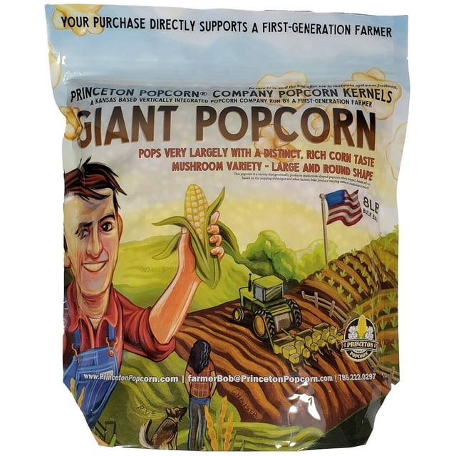 Mushroom Popcorn Kernels by Farm Grown, Non GMO, Gluten Free UnPopped