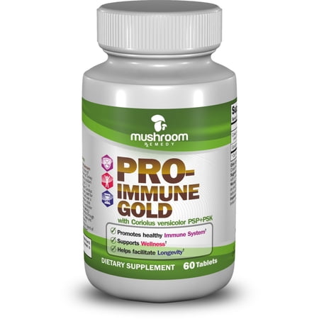 Mushroom Remedy Pro-Immune Gold With Coriolus versicolor Tablets - 60 Ea