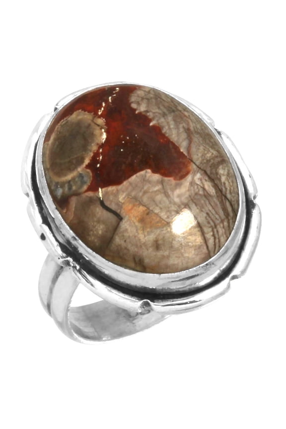 Mushroom Rhyolite Women Jewelry 925 Sterling Silver Ring