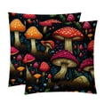 thumbnail image 1 of Mushroom Set of 2 Velvet Throw Pillow Covers Inserts with 16x16, 18x18, 20x20 Inches Chair Pillow Covers - Unique Patterns for Throw Pillows for Various Occasions, 1 of 6