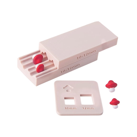 Mushroom Shape Clay Bead Roller Mold 2 Size Craft Jewelry Tool Clay Rolling Molds Plastic Texture for Beads Pendant