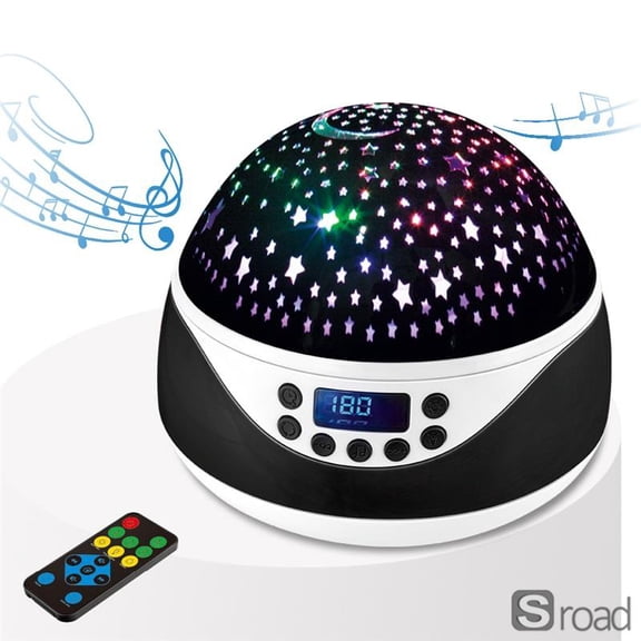 Mushroom Shape Starry Sky Projector Night Light For Kids, Rotating Galaxy Lamp With Music & Remote Control, Color Changing LED Atmosphere Lamp For Bedroom, Birthday Gift