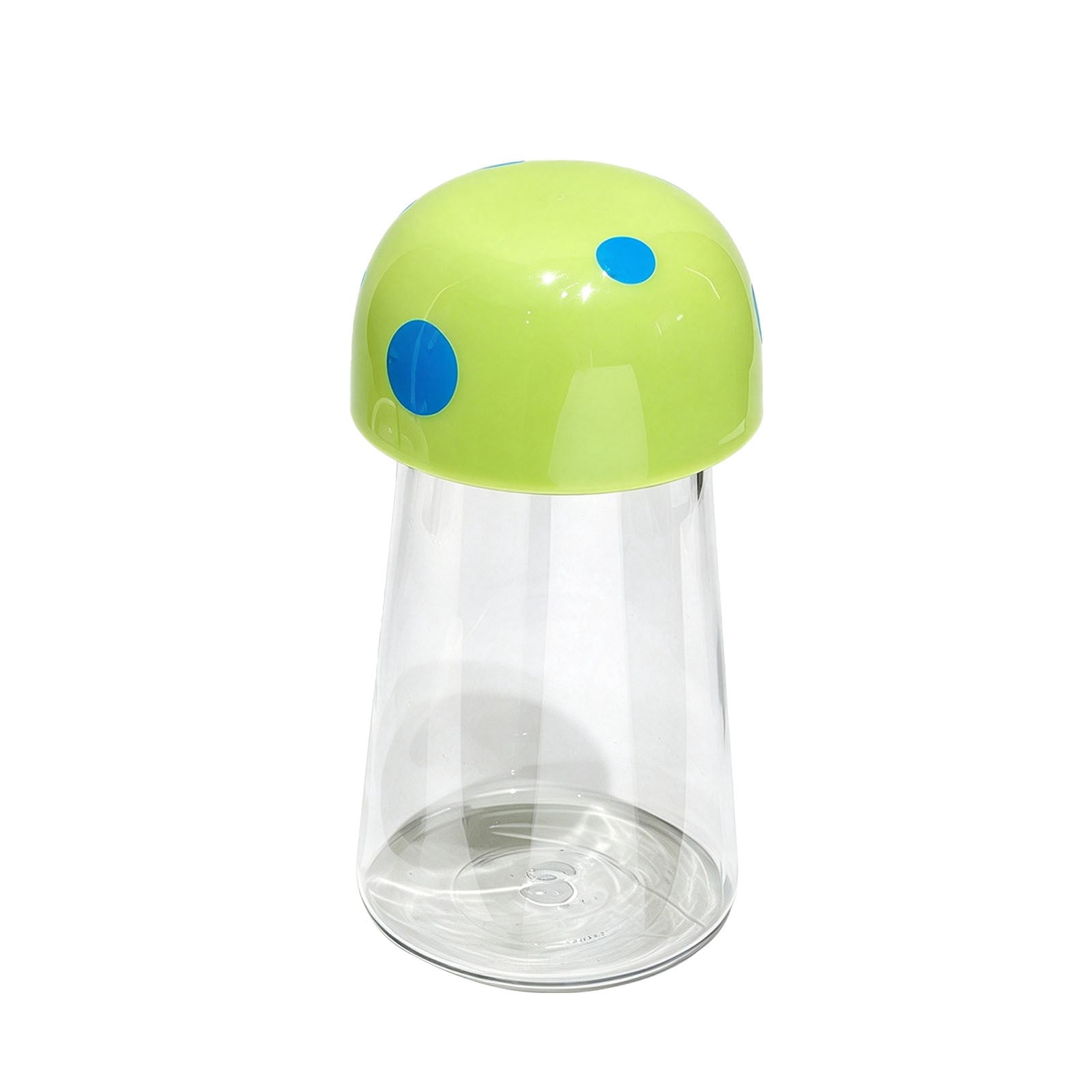 Cute Container House Mushroom Shaped Food Storage Jar, Airtight Plastic Canister, Clear ...