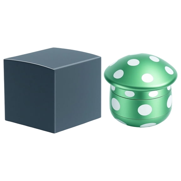 Mushroom Shaped Grinder, Aluminum Alloy Kitchen Pepper and Salt Grinder Set, Adjustable Coarseness Ergonomic Manual Grinder for Spices, Herbs, and Seasonings