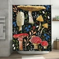 thumbnail image 1 of Mushroom Shower Curtain Colorful Mushrooms Shower Curtains for Bathroom Dark Shower Curtain Waterproof Polyester Fabric Mushroom Bathroom Decor 72x72 in, 1 of 6