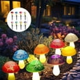 thumbnail image 1 of Mushroom Solar Lights Outdoor, Cute Garden Mushrooms Outdoor Decor Stake String Lightings Waterproof with 8 Lights for Outside Back Yard Lawn Flowerbed Gnome Decorations, 1 of 8