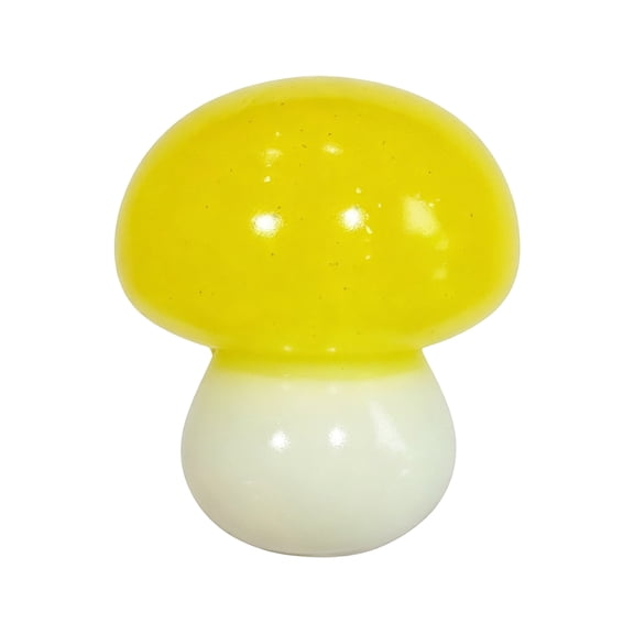 Mushroom Stress Relief Squeeze Squishy Decor, Yellow and White Slow Rising Soft Squeeze Fidget Decor, Decompression Anxiety Relief Stress Decor for Daily Relaxation