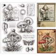 thumbnail image 1 of Mushroom Text Clear Stamps for Scrapbooking Realistic Moth Snail Silicone Stamp Seals Transparent Stamp for Cards Making Photo Album Journal Decoration 6.3×4.33inch Clear DIY, 1 of 9