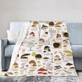 thumbnail image 1 of Mushroom Throw Blanket, Cute Retro Soft Warm Bed Bedding Blankets for Couch Bedroom Sofa Office, All Season Cozy Flannel Plush Blanket Girls Boys Gifts for Kids Teens Adults, 60"X50", 1 of 5