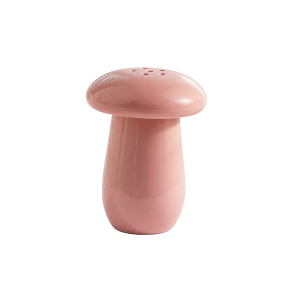Mushroom Toothpick Holder, Solid Pink Macaron Color, 1 Piece Decorative Figurine, Creative Desktop Ornament for Home Kitchen Dining Room Coffee Table Decor