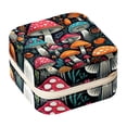 thumbnail image 1 of Mushroom Travel Portable Square Jewelry Box for Rings, Earrings, Necklaces, Bracelets - Girls and Women, 1 of 6