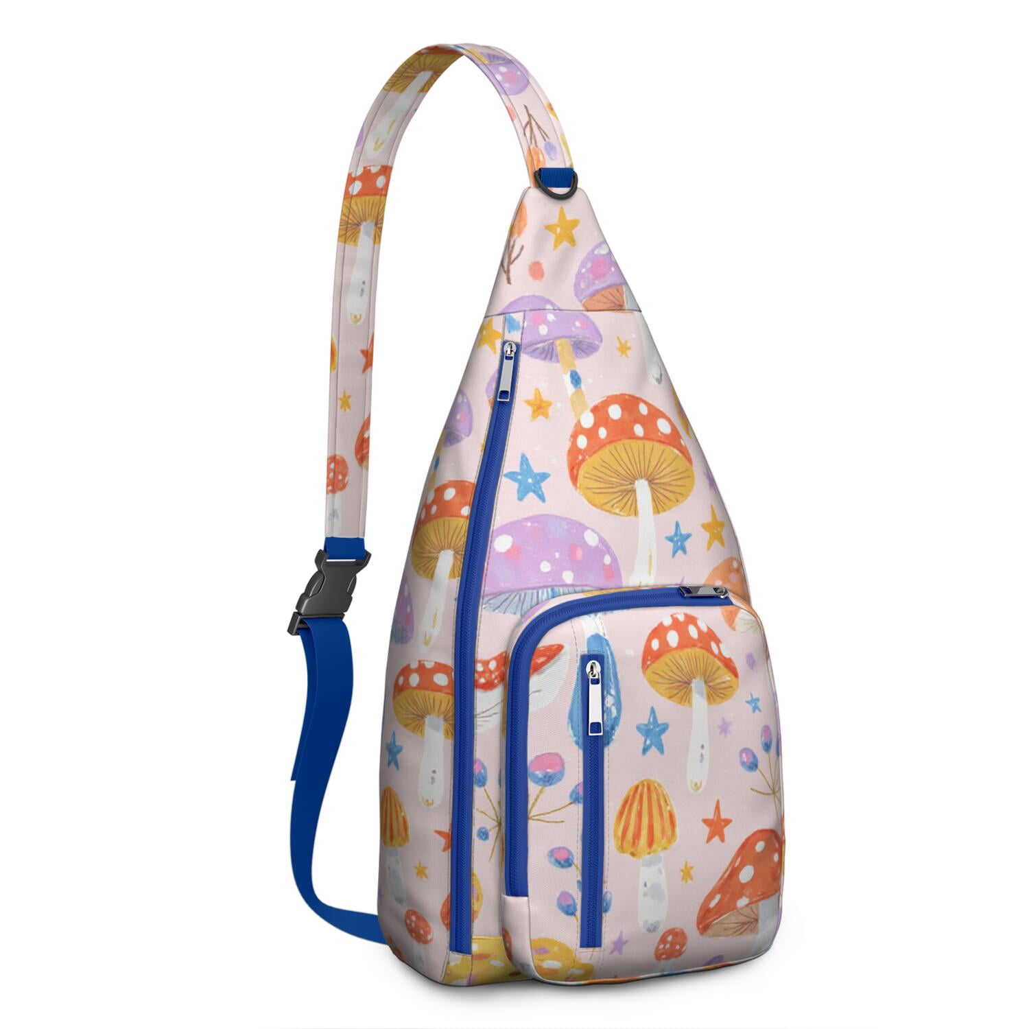 Mushroom Travel Sling Bag AntiTheft Sling Shoulder Bag for Cycling Mountain Climbing