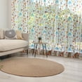 thumbnail image 1 of Mushroom Tulle Curtains with Rod Pocket, Colorful Cartoon Pattern of Forest Themed Toadstool Motif Autumnal Nature Print, Sheer Drape for Wedding Party 2 Panels, 7 Sizes, Multicolor, by Ambesonne, 1 of 3