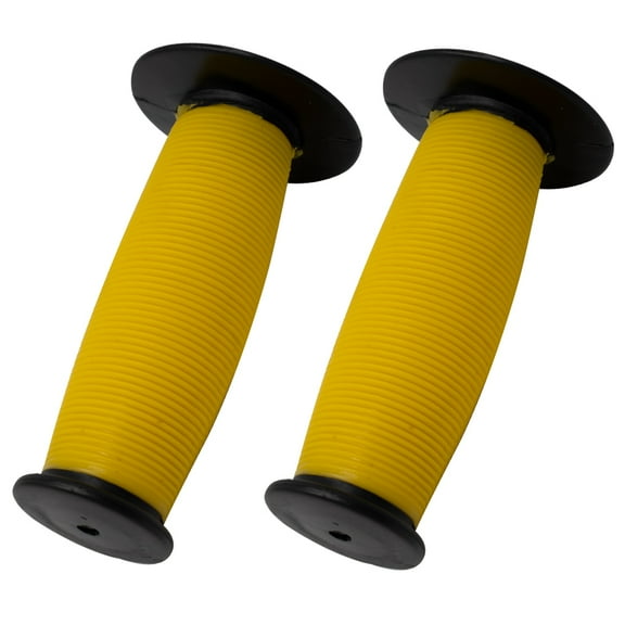 Mushroom Two-Tone Bike Grips, Black/Yellow