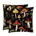 thumbnail image 1 of Mushroom Velvet Throw Pillow Covers Set of 2 | Unique Patterns in 16x16, 18x18, 20x20 Inches |for Home Decor and Gifts | Includes Pillow Inserts | Throw Pillow Inserts Included, 1 of 6
