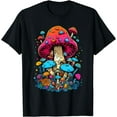 thumbnail image 1 of Mushroom Vintage Illustration Mushroom Art T-Shirt, 1 of 3